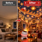Christmas Light Projector | Moving Star Patterns | USB Powered