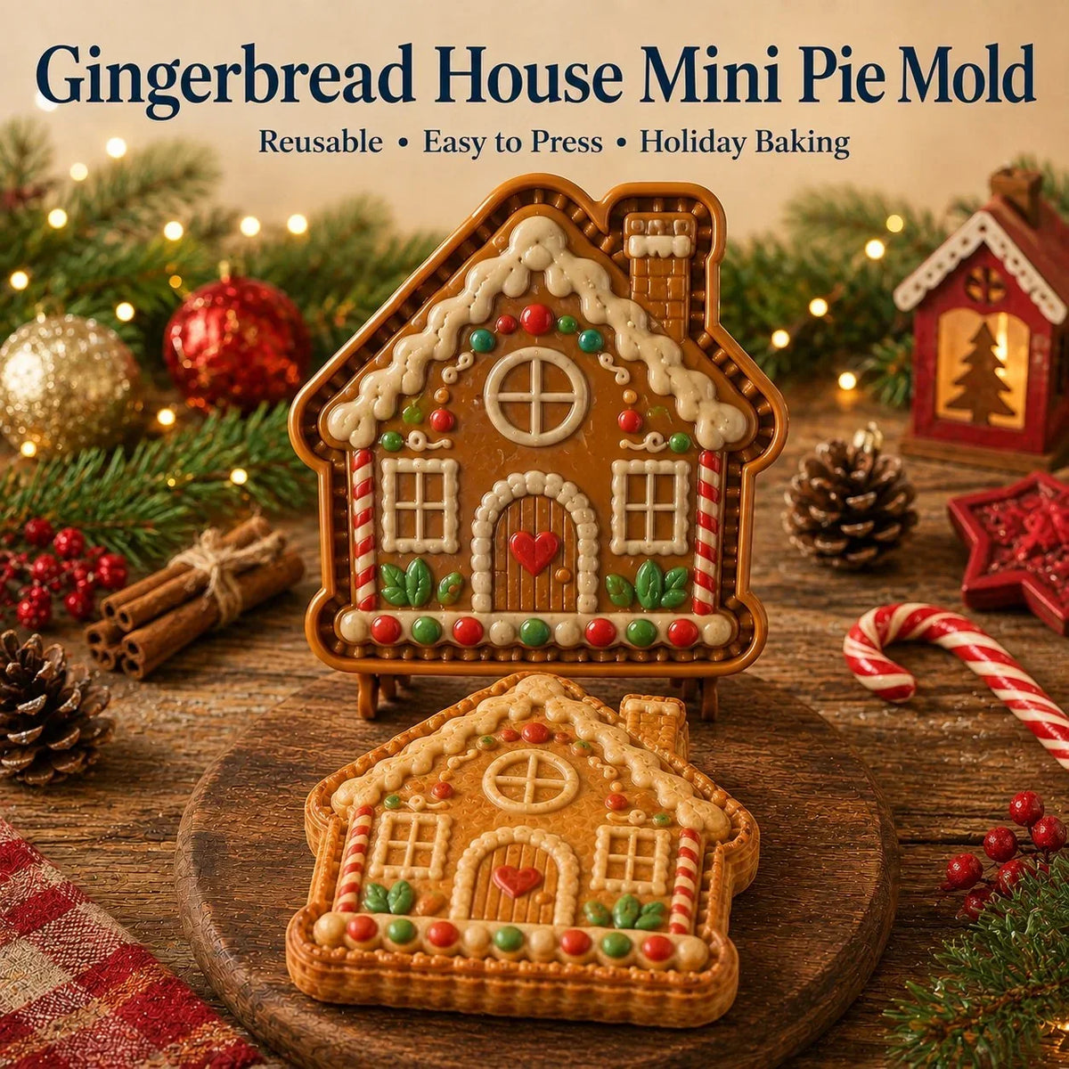 Mini Cake Mold | 9 Christmas Designs | Reusable