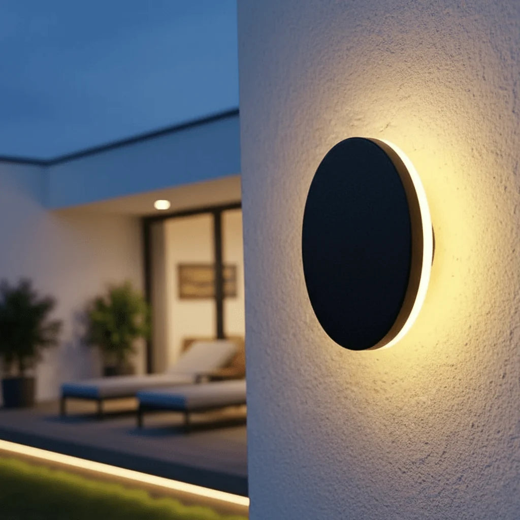 LED Wall Light | IP65 Metal Housing & Integrated LED | Round & Square