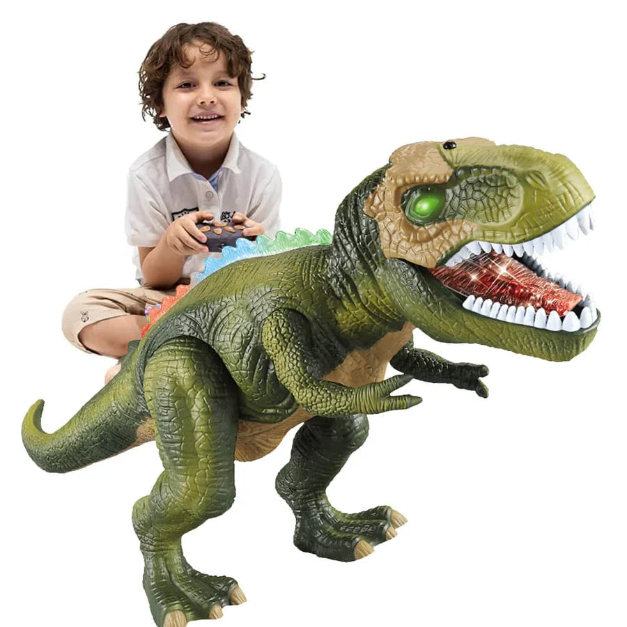 Dinosaur Toy | Remote-Controlled Walking & Roaring | LED Lights