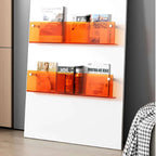 Wall-Mounted Magazine Shelf | Clear Acrylic & Easy Install | S/M/L Sizes