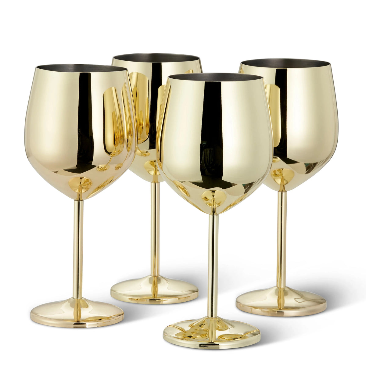 Wine Glasses | Gold Stainless Steel & Shatterproof