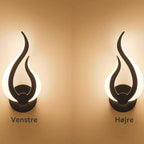 Wall Lamp | Flame-Shaped Flickering LED & Energy-Efficient | Gold & White Options