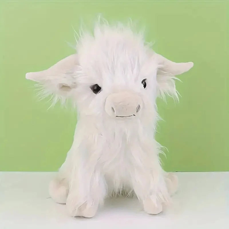 Highland Cow Plush Toy | Soft & Shaggy Mane | 25 cm