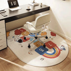 Office Carpet Mat | Ergonomic Soft Fabric & Non-Slip Backing