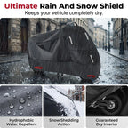 Motorcycle Cover | Weather-Resistant Oxford Fabric & Reflective Strips