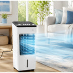Portable Air Cooler | Evaporative Cooling & Humidifier | 3-in-1 With Caster Wheels