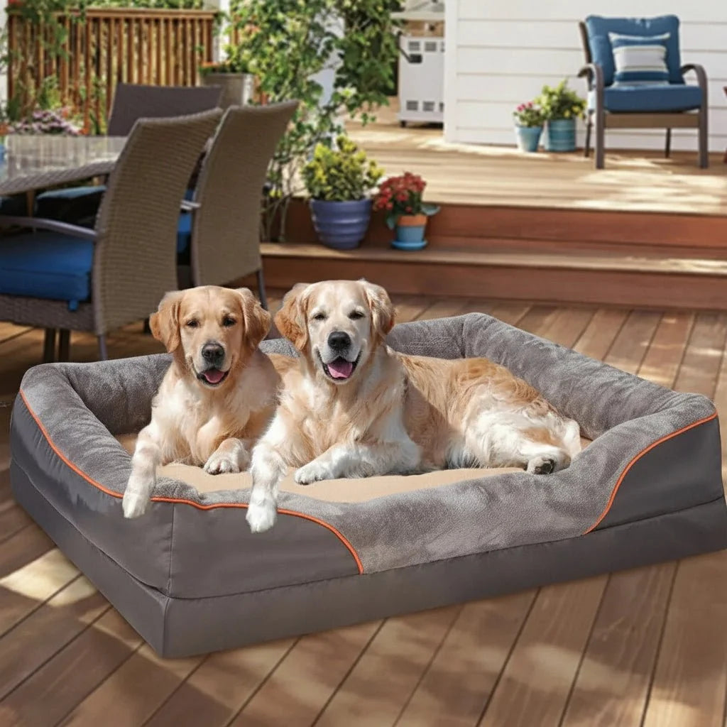 Dog Bed | Orthopedic Memory Foam | Machine-Washable Cover
