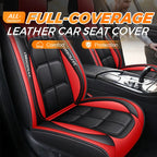 Front Car Seat Covers | PU Leather & Wipe-Clean | Universal Fit, Set of 2