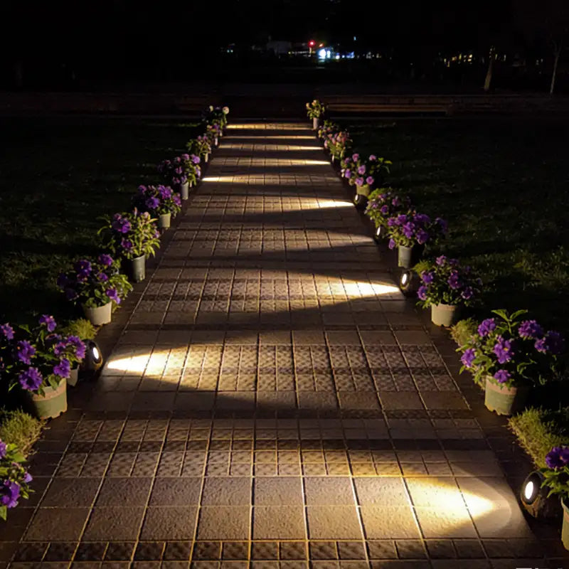 Solar Garden Spotlights | Stone-Look & IP65 Waterproof | Automatic Dusk Sensor