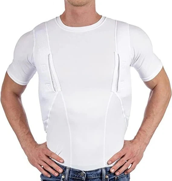 Concealed Carry T-Shirt | Dual Holster & Moisture-Wicking Compression Fit