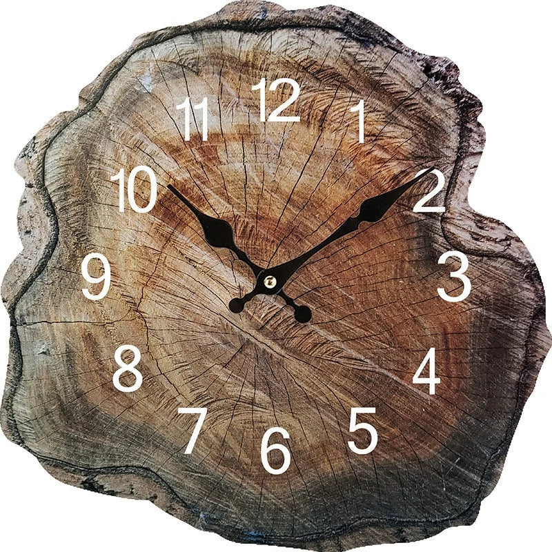 Wall Clock | Minimalist Wood Finish & Silent Quartz | 30 cm Diameter