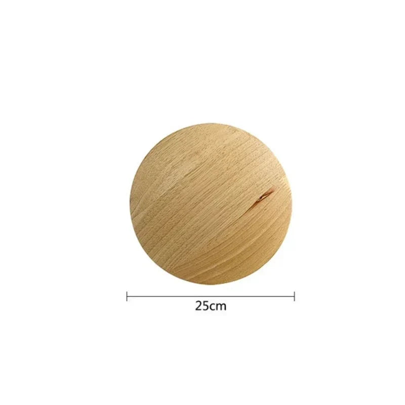 Wall Lamp | Solid Wood & Linen Shade Energy-Efficient LED | 21 x 25 cm