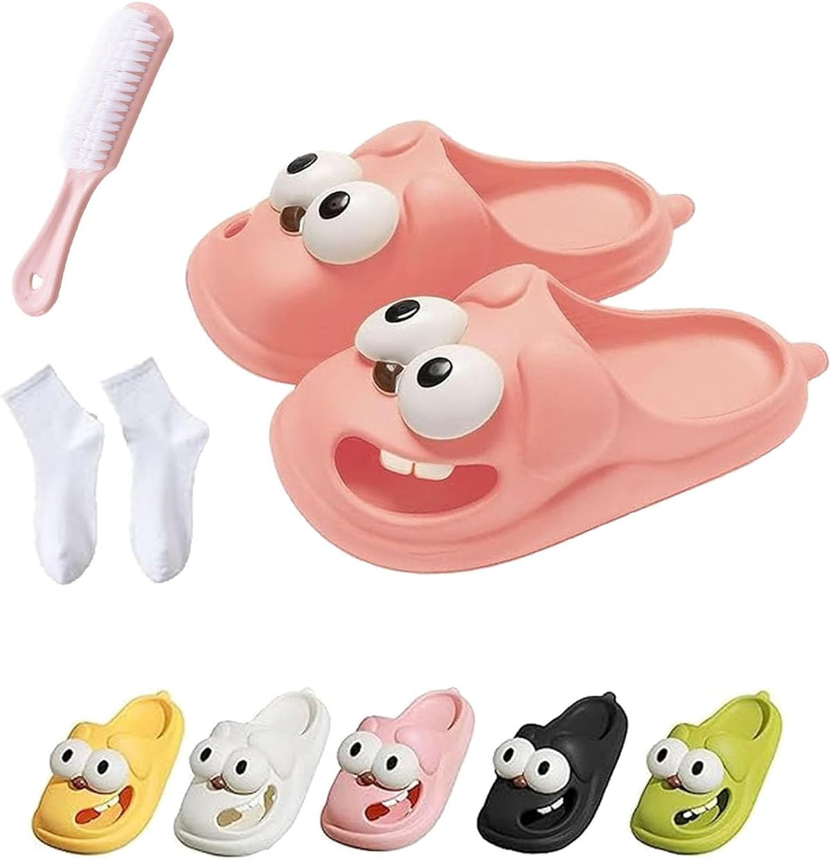 Slippers | Soft Fabric & Non-Slip Rubber Sole