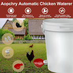 Chicken Waterer | Gravity-Fed & Leak-Proof Deep Cups | Set of 10