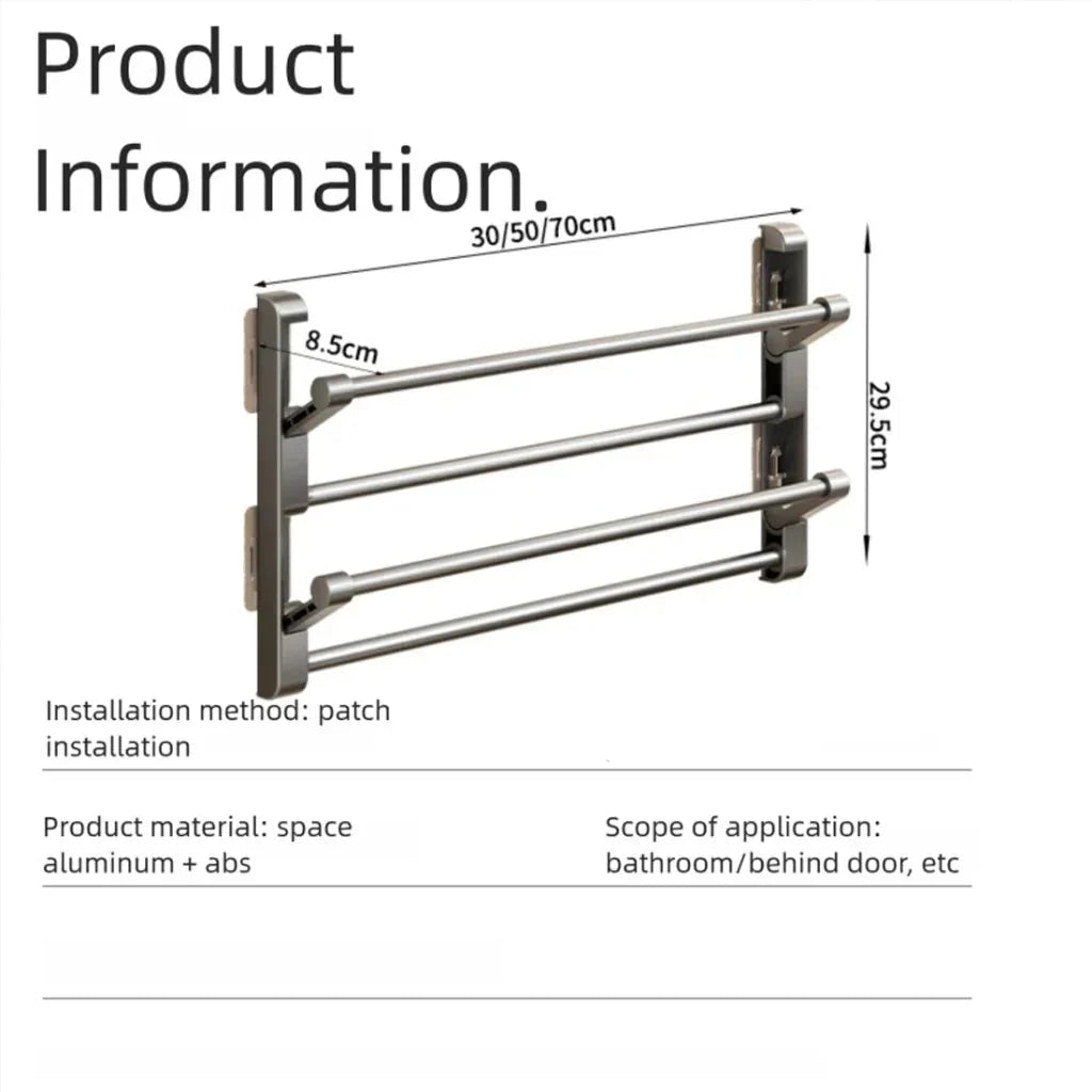 Shoe Rack | Wall-Mounted & Integrated Drainage | Mounting Hardware Included