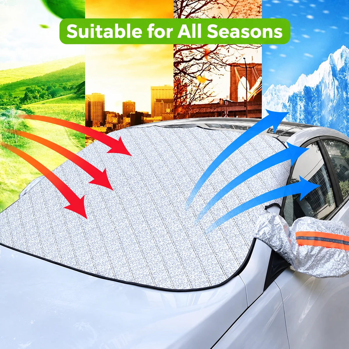Car Windshield Cover | Magnetic & Weather-Resistant | Foldable