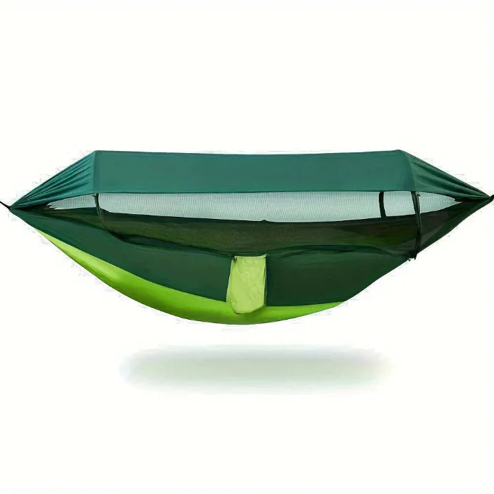 Outdoor Hammock | Integrated Mosquito Net & Sun Canopy | 260 x 140 cm