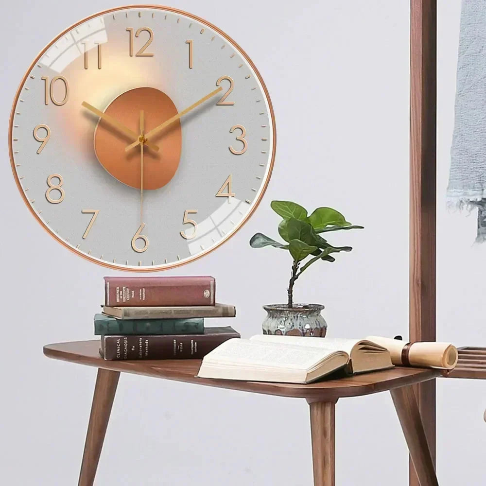 Wall Clock | Silent & Elegant Design | 20 cm