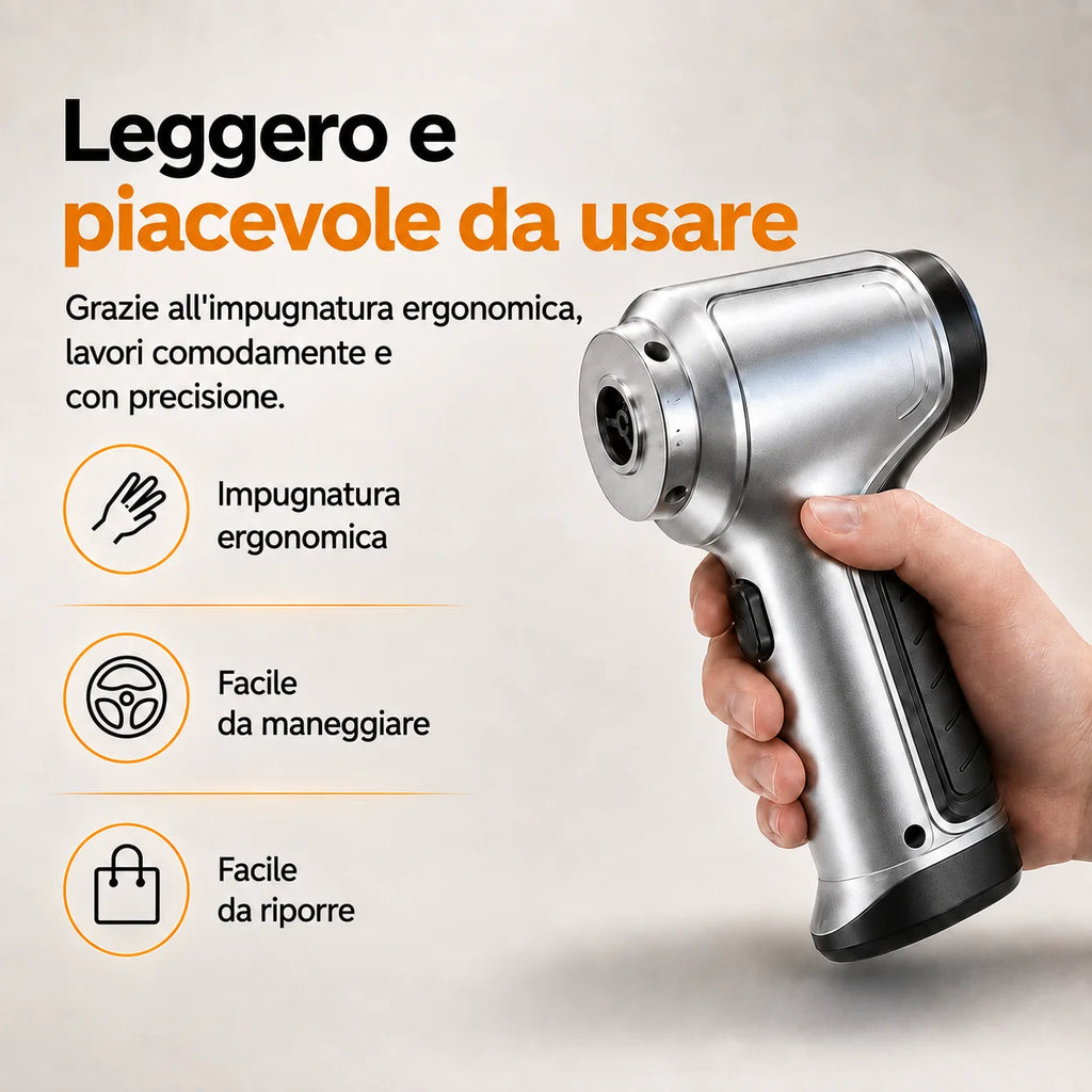 Car Vacuum Cleaner | Cordless Brushless | 6 Accessories