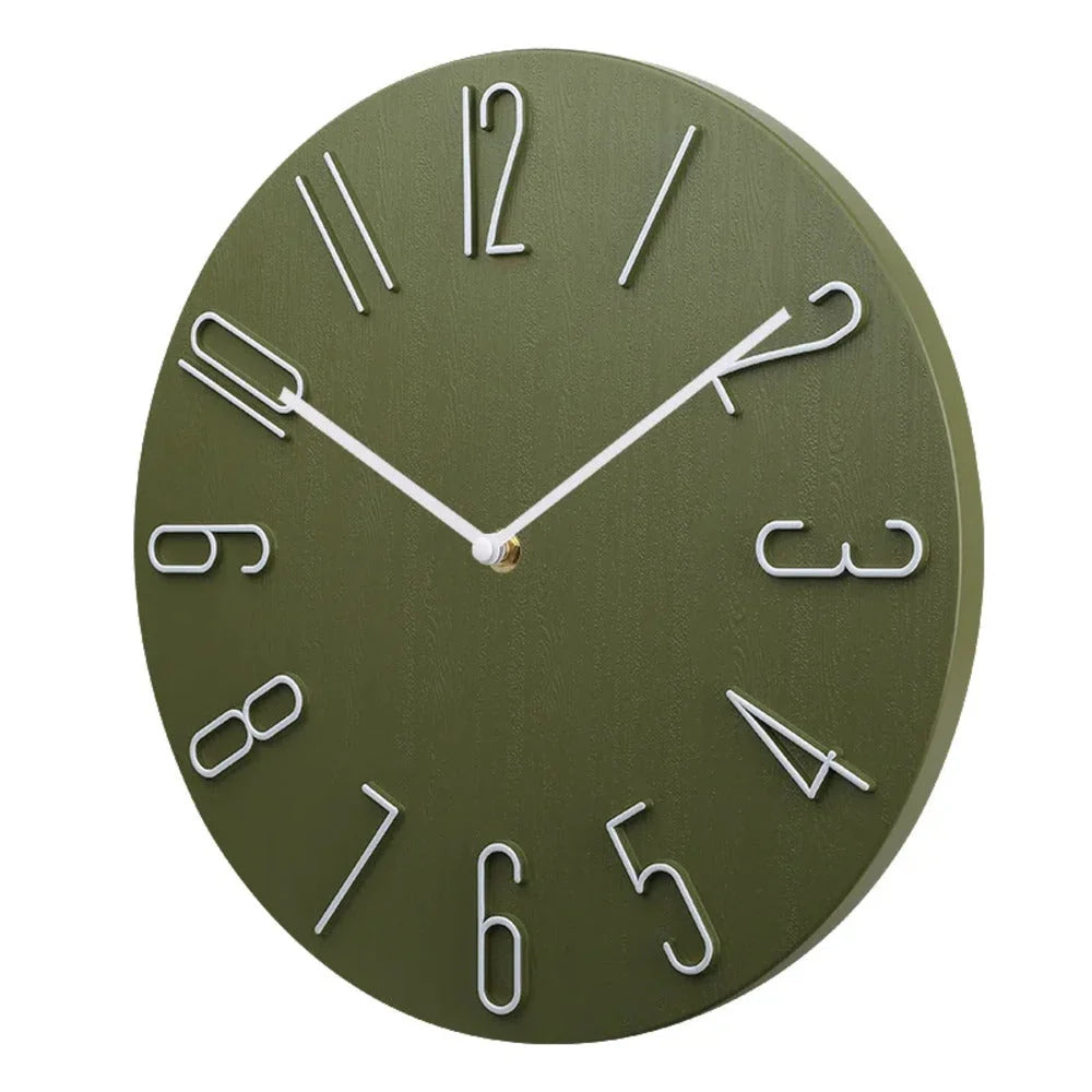 Wall Clock | Silent & Minimalist Battery-Operated | 20 cm