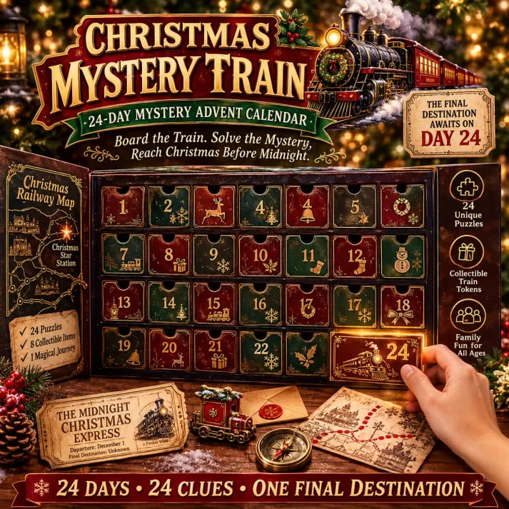 Puzzle Advent Calendar | Mystery Adventure & Screen-Free Play | 24 Days