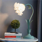 Table Lamp | Adjustable Arm & Vintage Floral | Cozy Ambient Glow