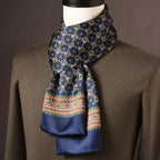 Silk Scarf | 100% Mulberry Silk Polka Dot Double-Layered | 160 x 25 cm