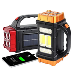 Emergency Flashlight | Solar Charging & Built-In Power Bank | IP44 Water-Resistant