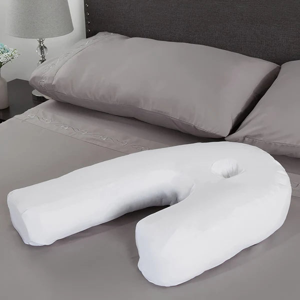 Side Sleeper Pillow | Ergonomic Ear Hole & Orthopedic Back Support