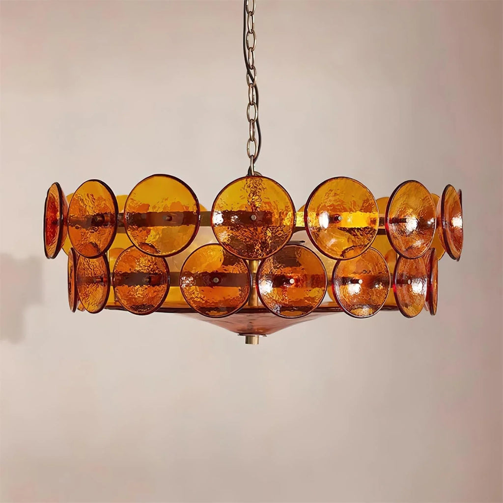 Ceiling Pendant Light | Metal & Glass | Dimmer Compatible