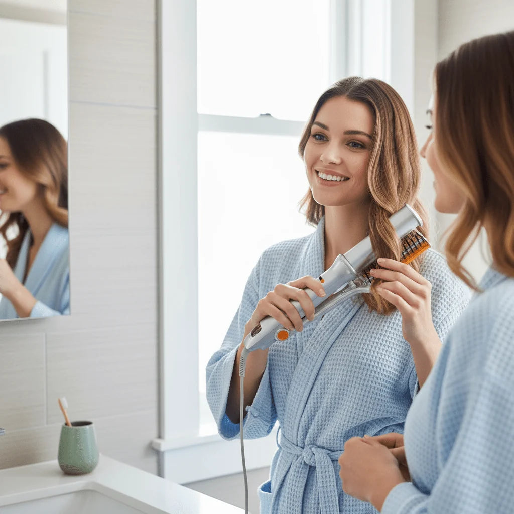 Rotating Hair Brush Styler | 32mm Ceramic Barrel | With Bag & Comb