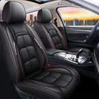 Front Car Seat Covers | PU Leather & Wipe-Clean | Universal Fit, Set of 2