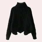 Turtleneck Sweater | Soft Cotton Knit | One Size