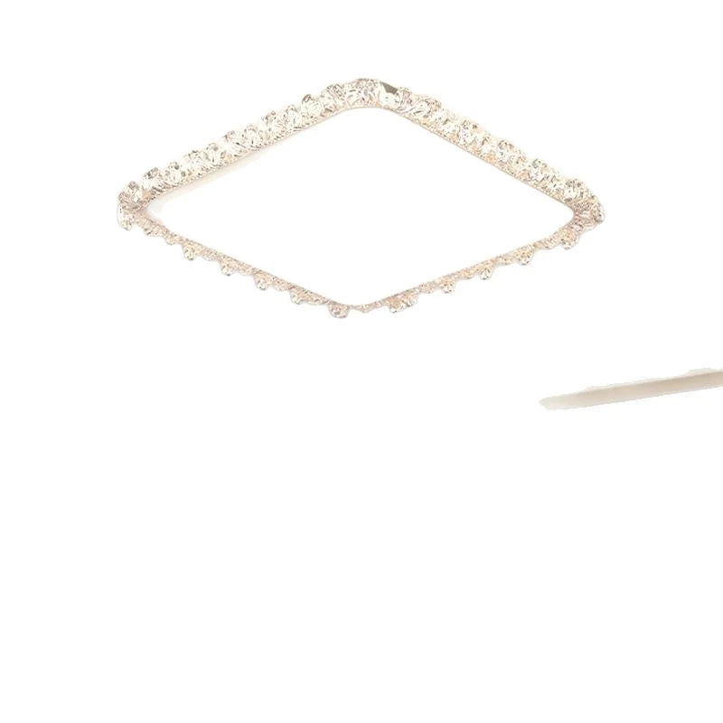 Ceiling Light | Crystal Frame & Integrated LED | 50 x 50 cm