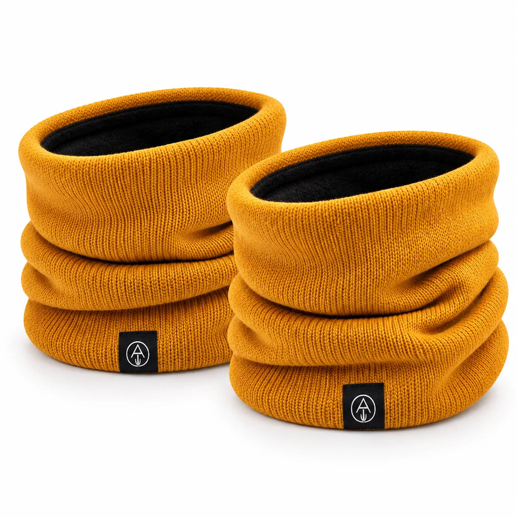 Neck Warmer | Knitted Fleece-Lined Double Insulation | Set of 2