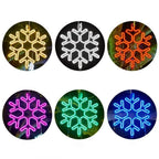 Outdoor Snowflake Lights | IP65 Waterproof LED & Warm Glow | 30 cm Diameter