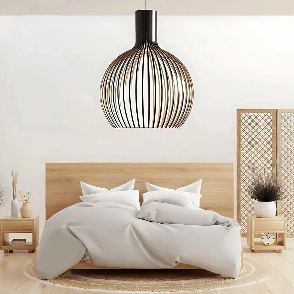 Pendant Lamp | Scandinavian Wood & Metal | 3 Sizes