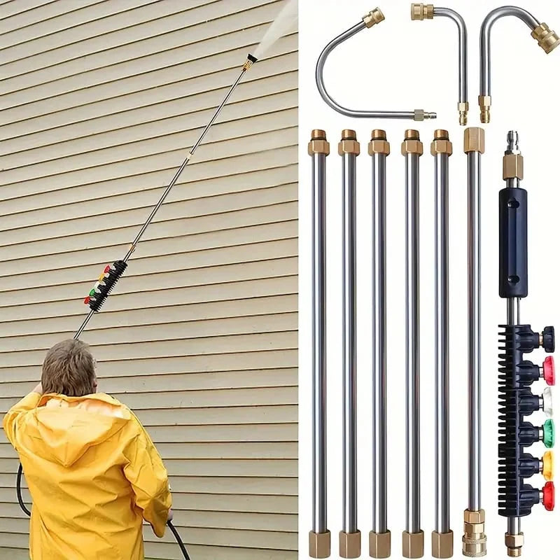 Pressure Washer Wand Set | Telescoping Up To 4000 PSI | 7-Piece Kit