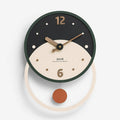 Wall Clock | Walnut & Acrylic Silent Sweep | 28 x 40 cm