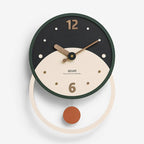 Wall Clock | Walnut & Acrylic Silent Sweep | 28 x 40 cm