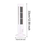 Tower Fan | Bladeless & USB-Powered | Compact Desktop Design