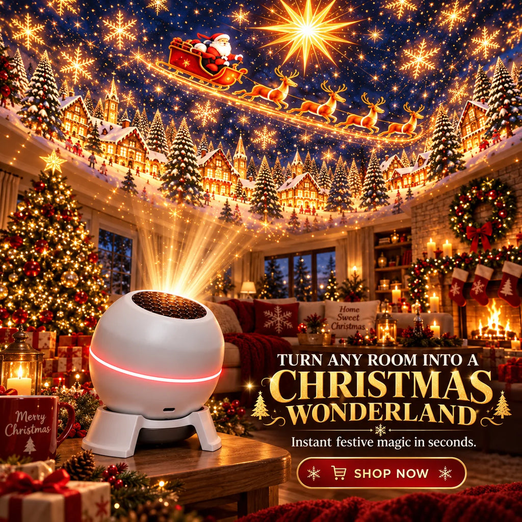Christmas Light Projector | Moving Star Projections & USB-Powered