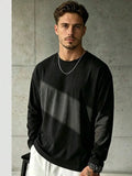 Men’s Long-Sleeve Shirt | Knitted Crew Neck | Regular Fit