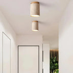 Ceiling Lamp | Wabi-Sabi Travertine & LED | Surface Mount