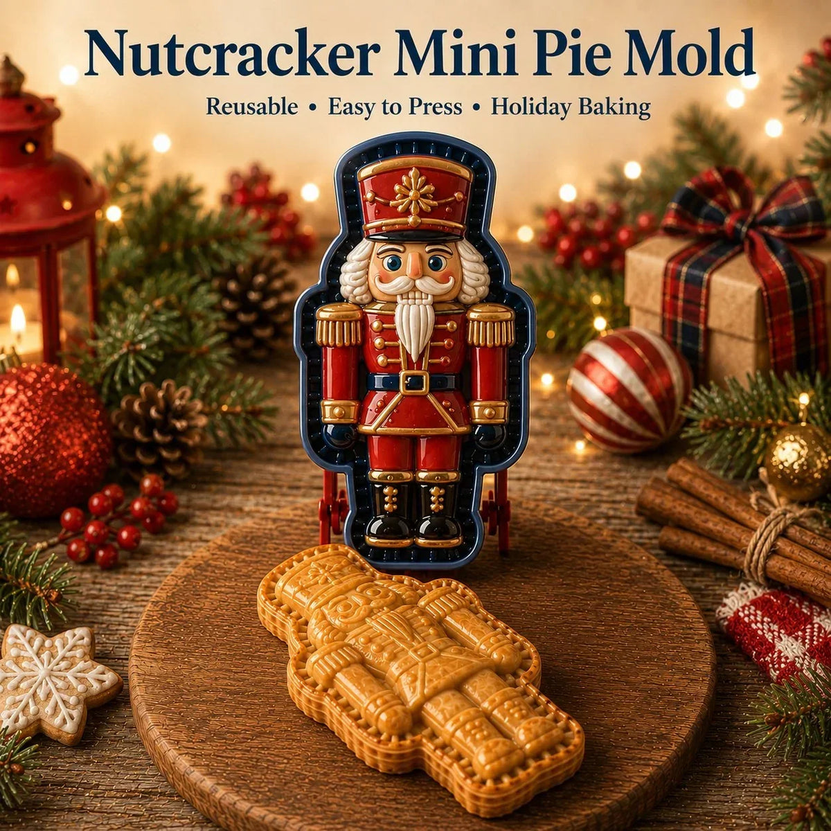 Mini Cake Mold | 9 Christmas Designs | Reusable