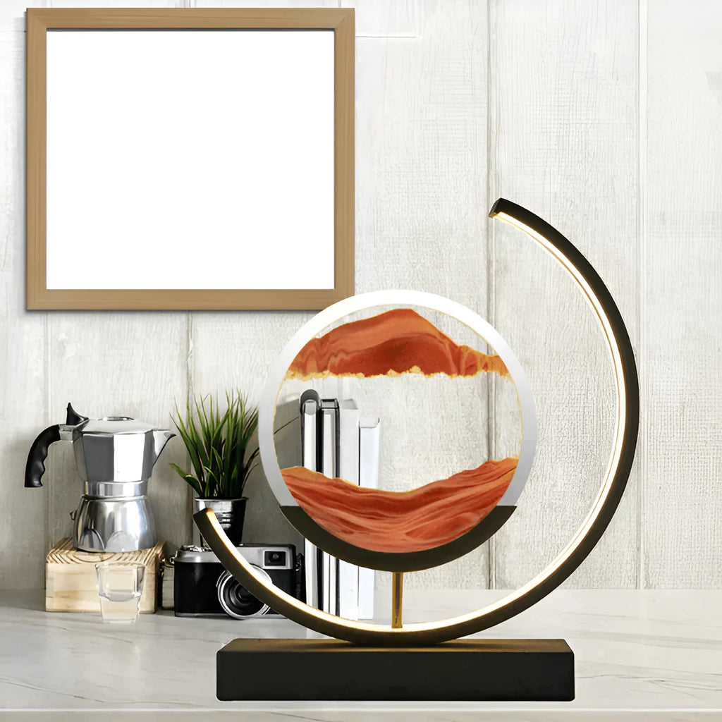 Sand Art Lamp | Remote-Controlled & Dimmable LED