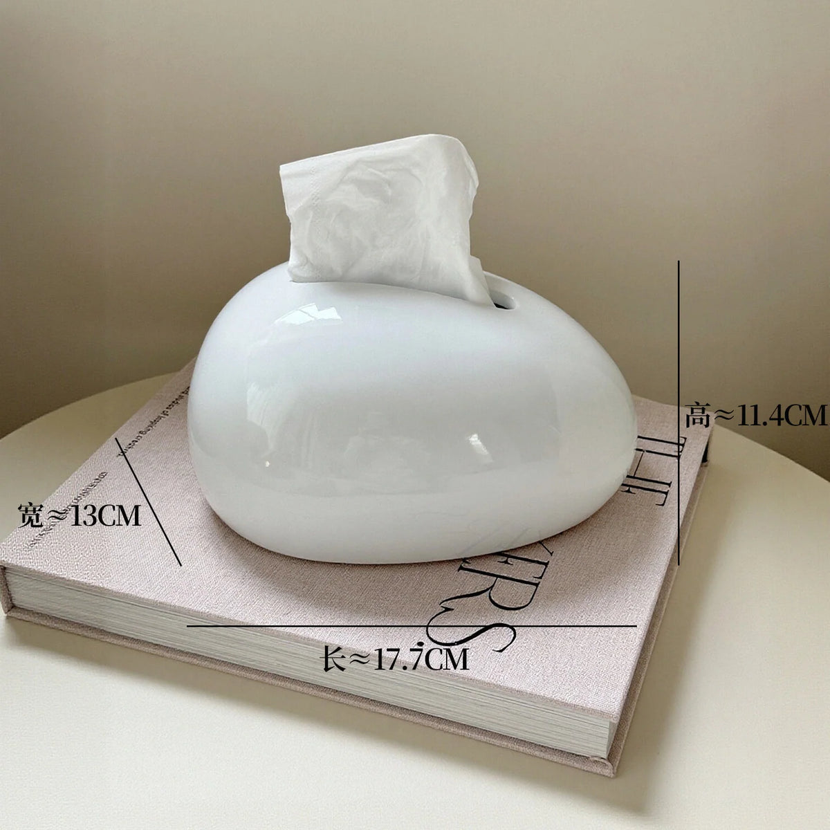 Tissue Box Holder | Modern Abstract Design & Glossy Finish