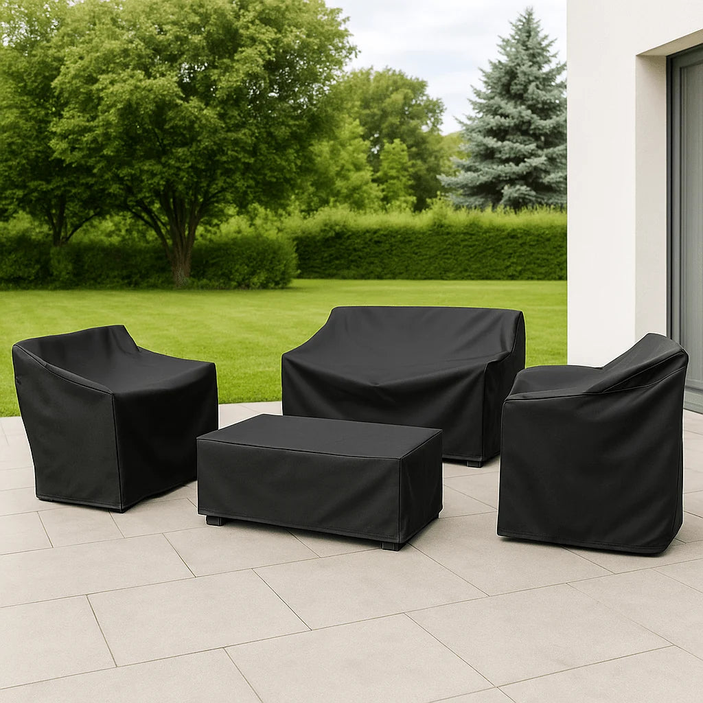 Garden Furniture Cover | Water-Repellent Polyester & UV-Resistant | Secure Drawstring