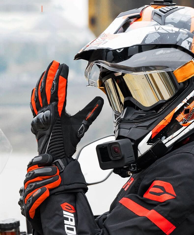 Motorcycle Gloves | Waterproof & Fleece-Lined | Touchscreen Compatible